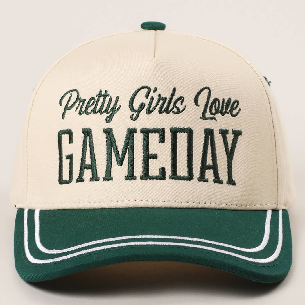PRETTY GIRLS..Embroidery Double Stitch Trucker Hat