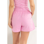 Poplin High Waist Shorts