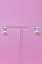 Classic Double Pearl Earrings