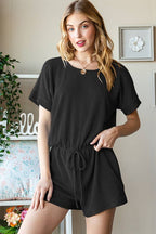 SP1041-17 SOLID URBAN RIBBED ROMPER