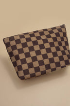 CHECKER COSMETIC BAG