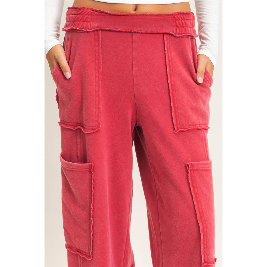 Mineral Wash Cargo Pocket Pants