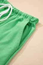Comfy V Neck Tee & Pockets Shorts Set | S-XL