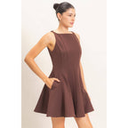 Sleeveless Fit And Flare Dress