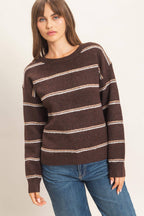Striped Crew Neck Sweater