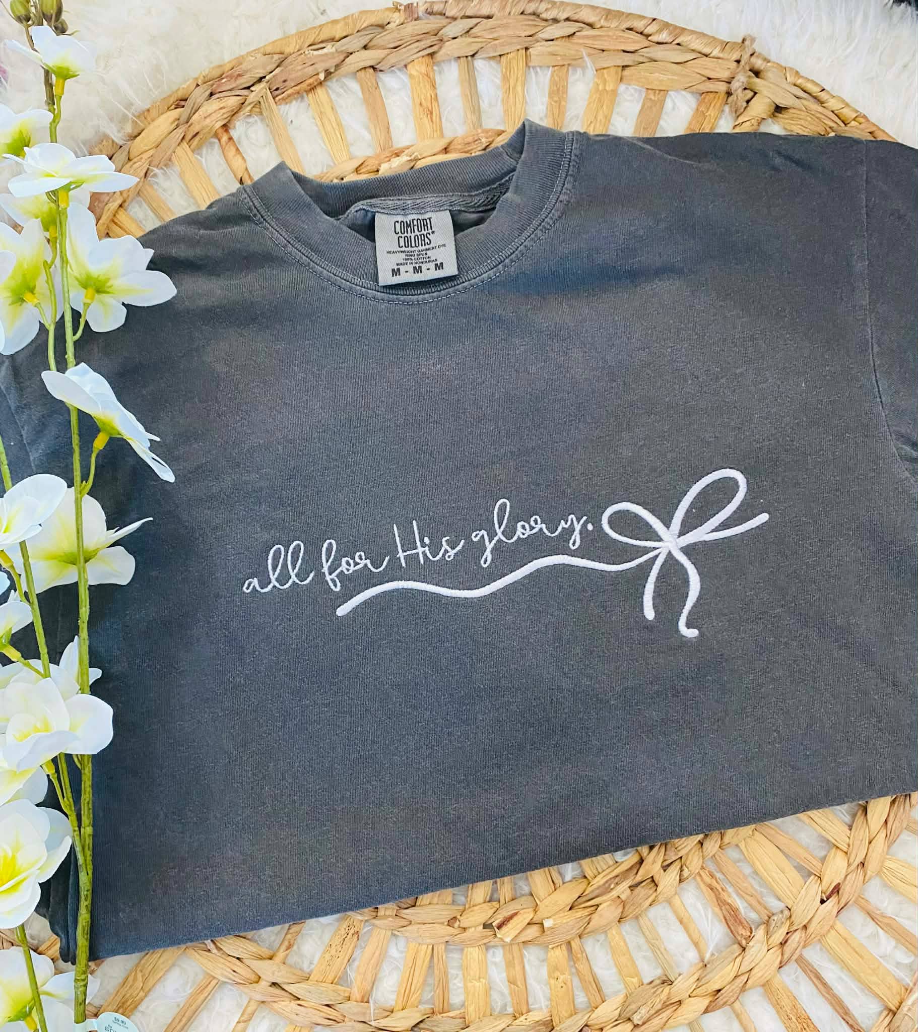 Embroidered Christian All for His Glory T-Shirt
