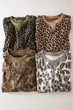 NT12770-Printed Crew Neck Sweatshirt