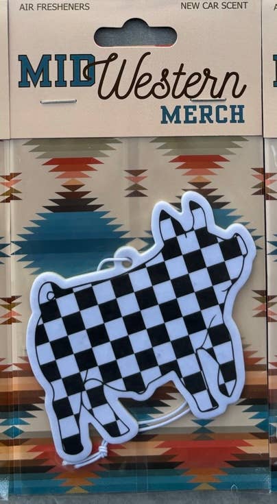 Fest Checkerboard Show Pig Air Freshener