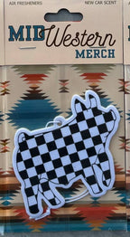 Fest Checkerboard Show Pig Air Freshener