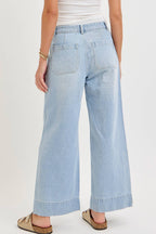WIDE LEG  DENIM JEANS
