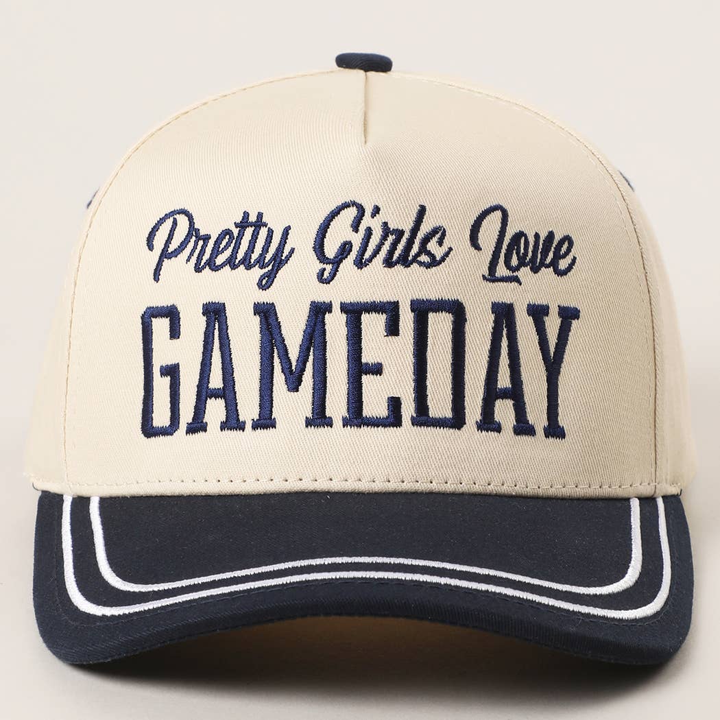 PRETTY GIRLS..Embroidery Double Stitch Trucker Hat