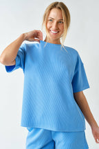 Luxe Sand Wash Rib Classic Tee Set