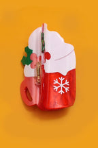 CHRISTMAS TREE SANTA SNOWMAN HAIR CLAW CLIPS | 40H939