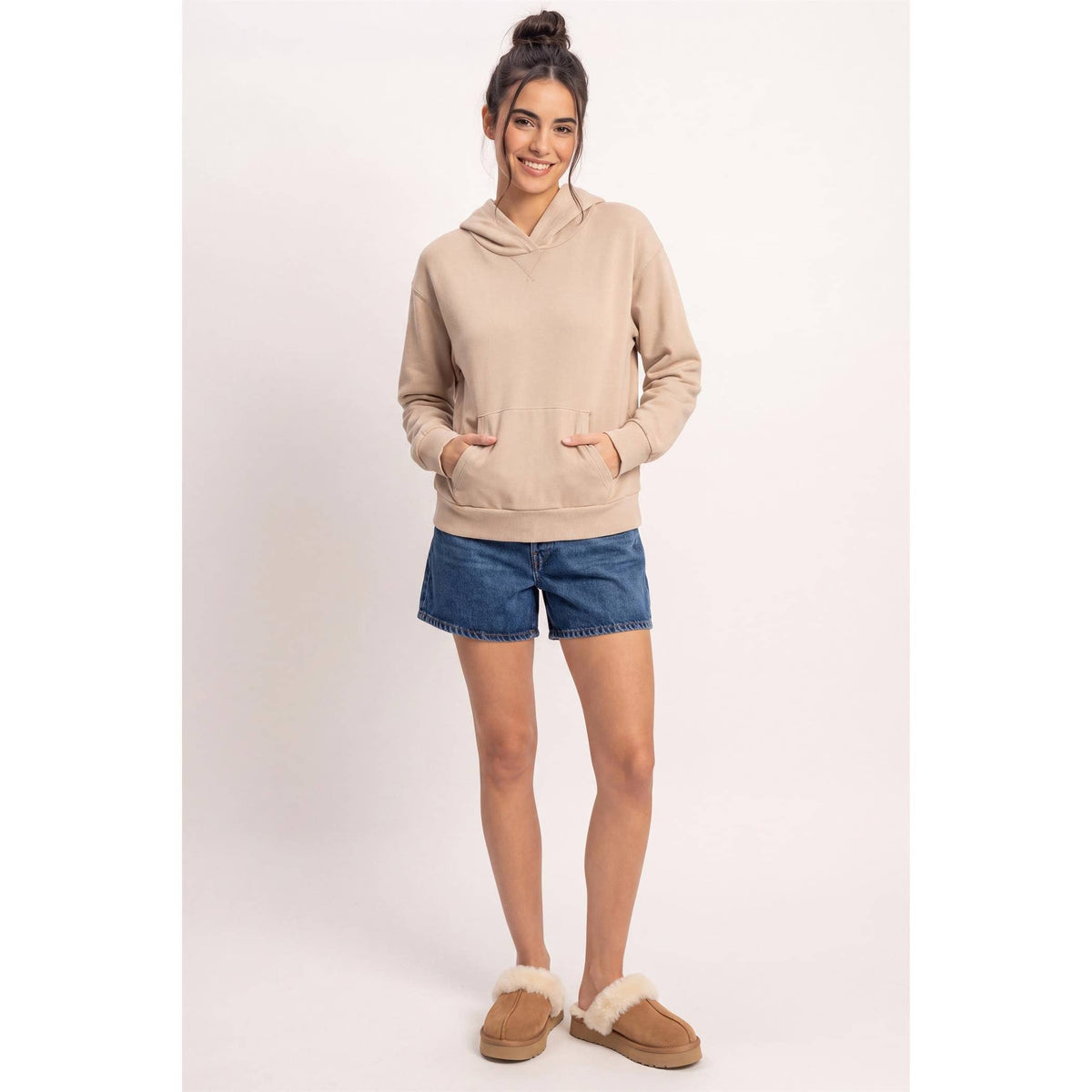 Long Sleeve Hoodie With Kangaroo Pocket