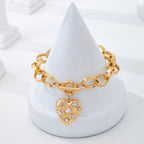 Crystal Heart Toggle Bracelet | 80B1741