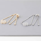 Bejeweled Clover Box Chain Bracelet