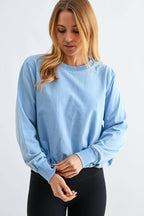 Mineral Cloud Bubble Hem Pullover