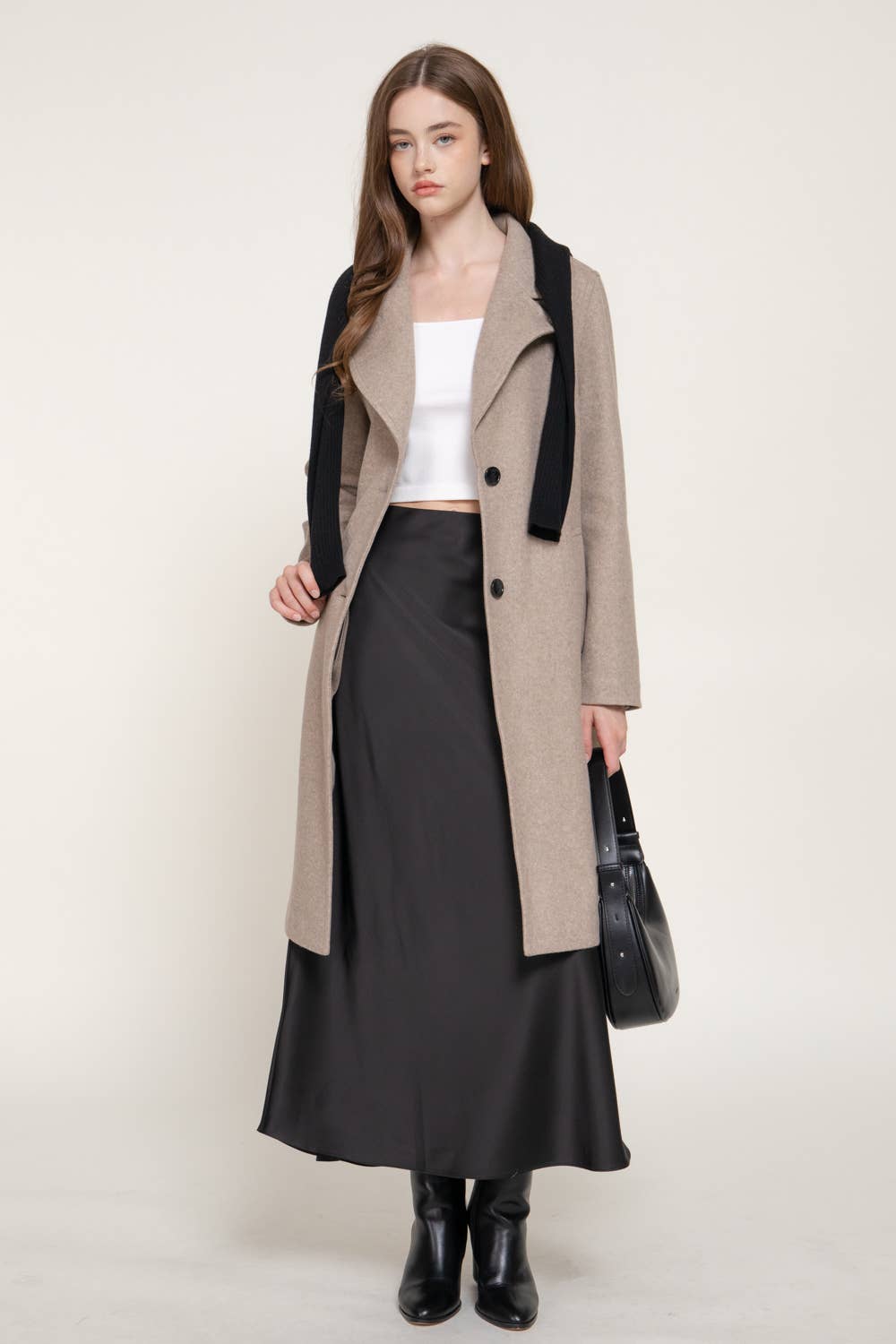 Long Sleeve Soft Long Coat
