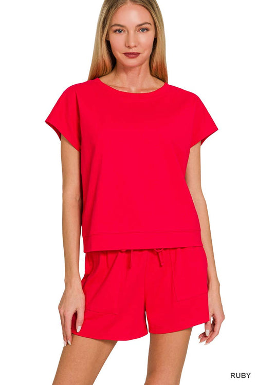 ....Cotton Top & Shorts 2PC Set SI-27829