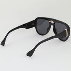 Leopard Straight Aviator Sunglasses