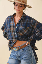 8376EN Kambrie Plaid Flannel Shirt