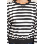 Striped Crew Neck Sweatshirt
