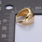 24K Gold Filled Chubby Band Hoops Earrings