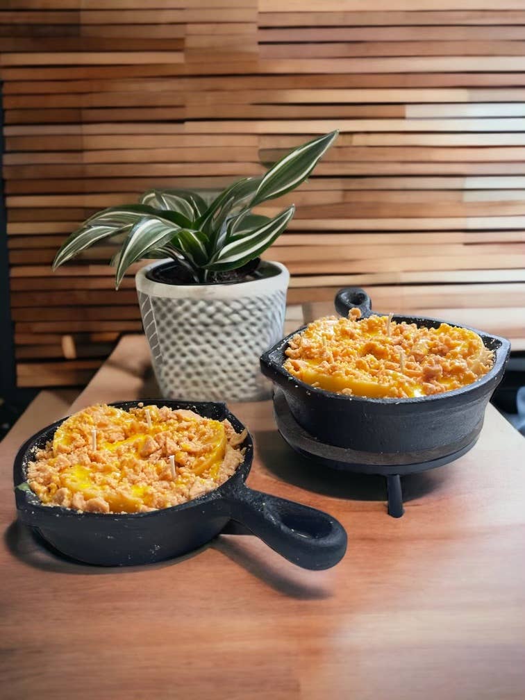 Apple Pie Cobbler Iron Skillet Candle