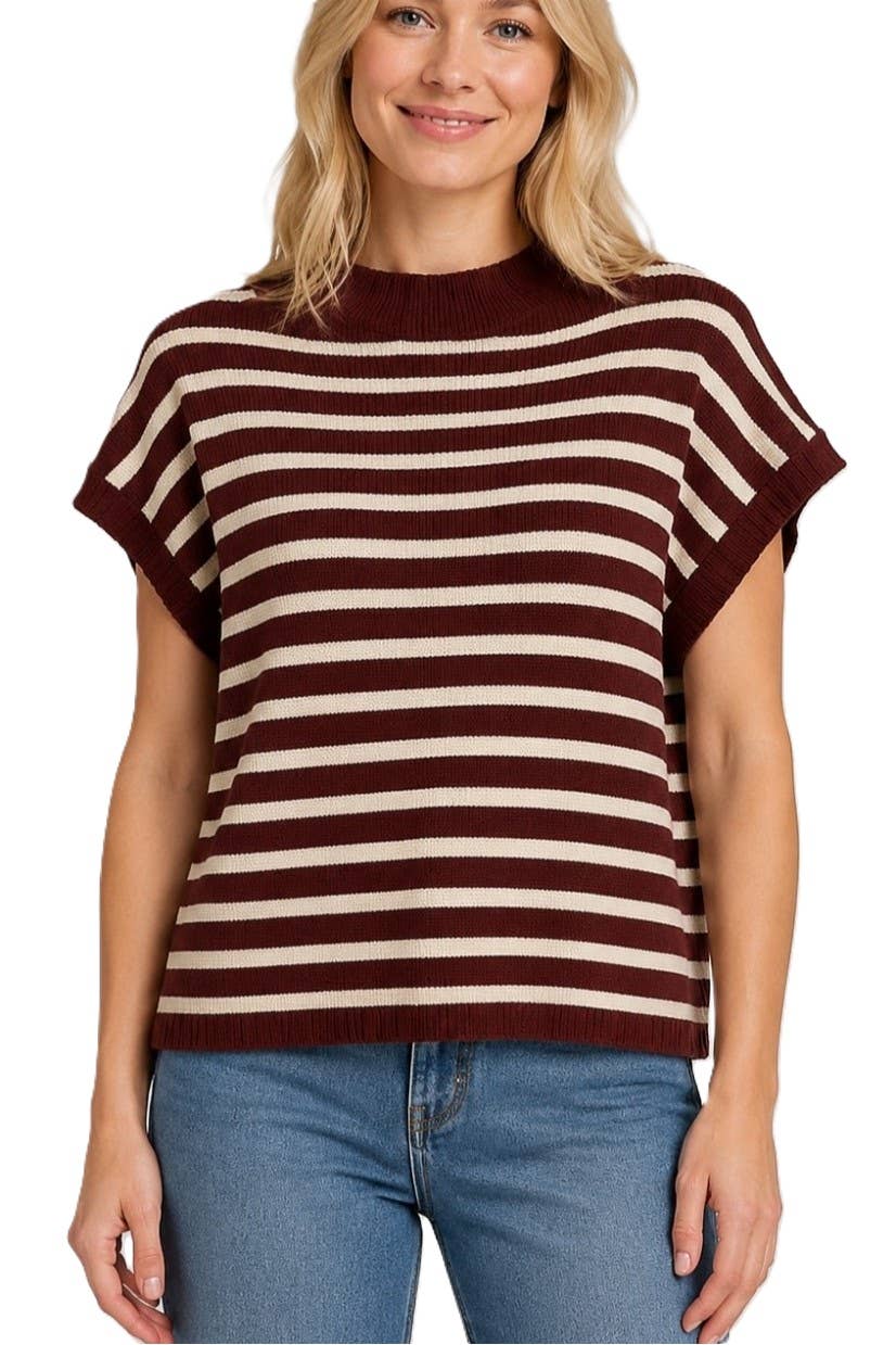 The Modern Muse Striped Sweater Top