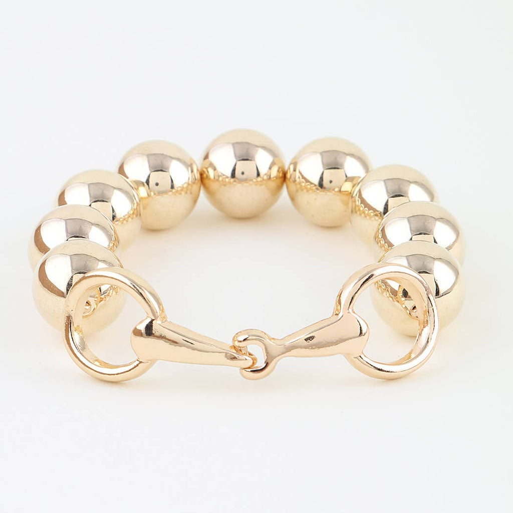 Polished Toggle Beaded Bracelet
