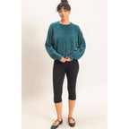 Chenille Crew Neck Sweater
