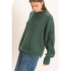 Ribbed Crew Neck Sweater