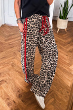 LDC Casual Shift Leopard Full-length High Waist Pants