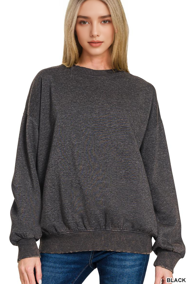 Acid Washed Pullover