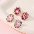 Vintage-Style Rhinestone Stud Earrings | 40E513