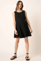 H30284-GODET DETAIL WIDE LEG ROMPER