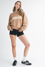 9150GK Retro Ombre Stripe Graphic Sweatshirt