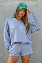 Cozy Lounge Hoodie & Shorts Set