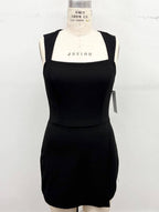 Square Neck Mini Romper Dress