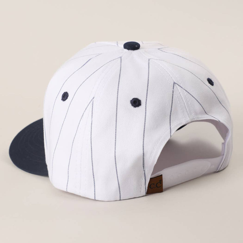 HOMERUN Pinstripe Embroidered Trucker Hat
