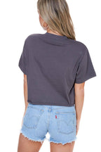 Cowboy Essentials Graphic S/S Faux Cropped Tee