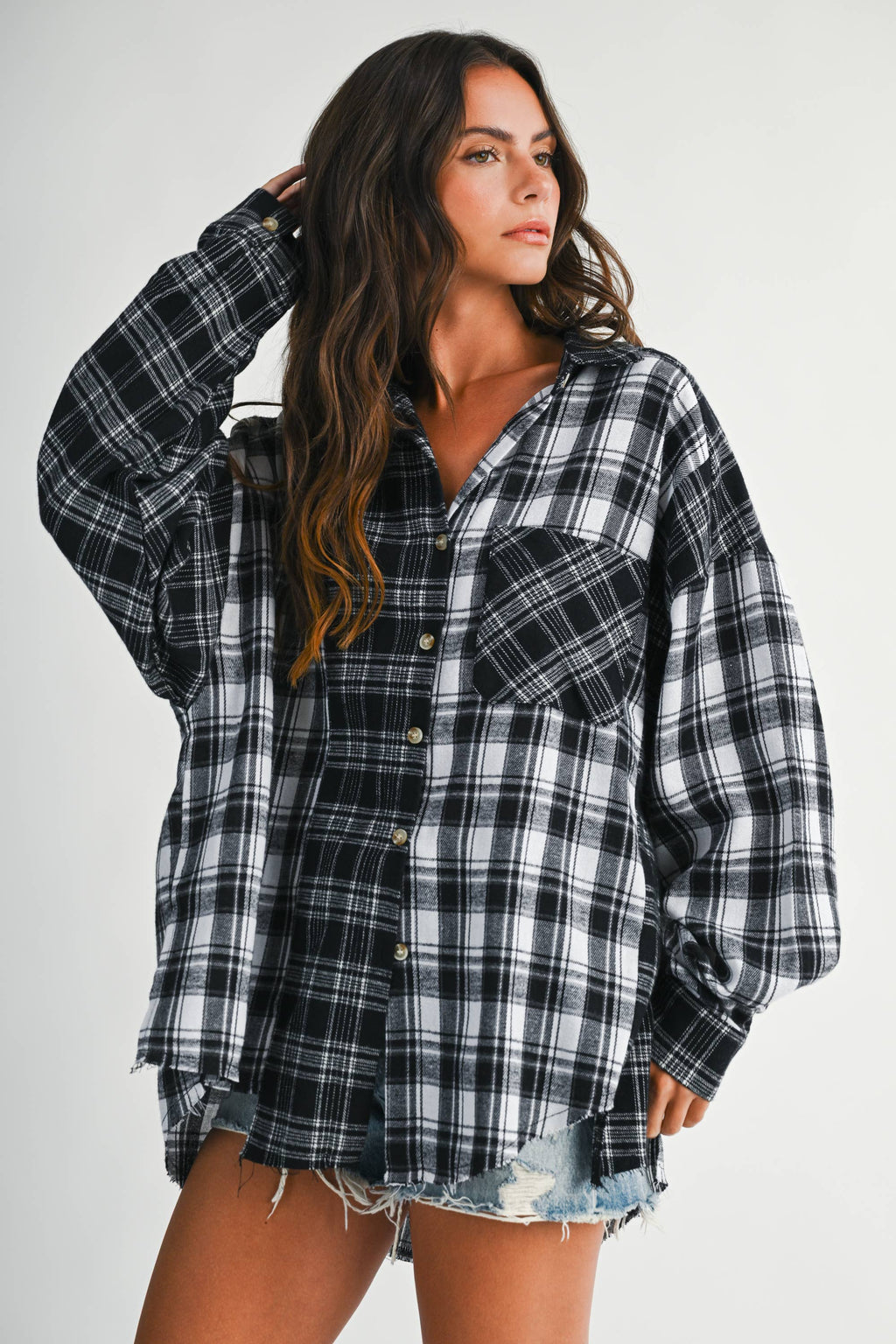 8376EN Kambrie Plaid Flannel Shirt