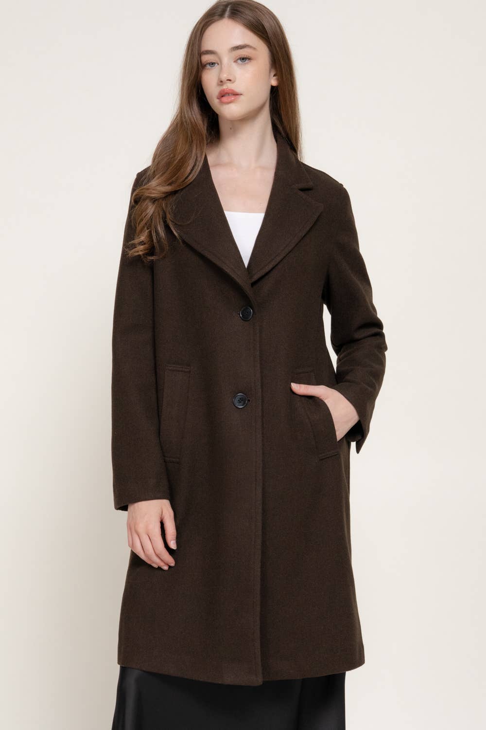 Long Sleeve Soft Long Coat