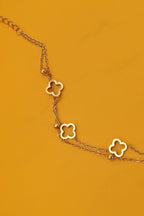 18K STAINLESS STEEL TARNISH FREE CLOVER BRACELET | 40B5174