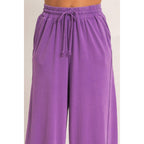 Wide Leg Mineral Wash Pants