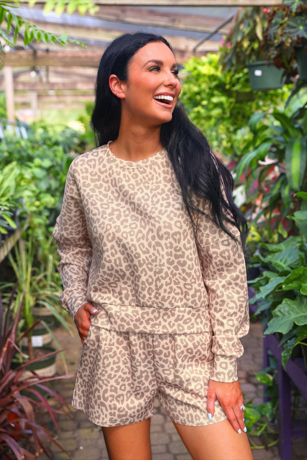 Luna Luxe Pullover Set- Bella Leopard