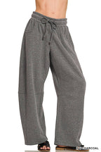 Fleece Barrel Leg Sweatpants