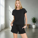....Cotton Top & Shorts 2PC Set SI-27829