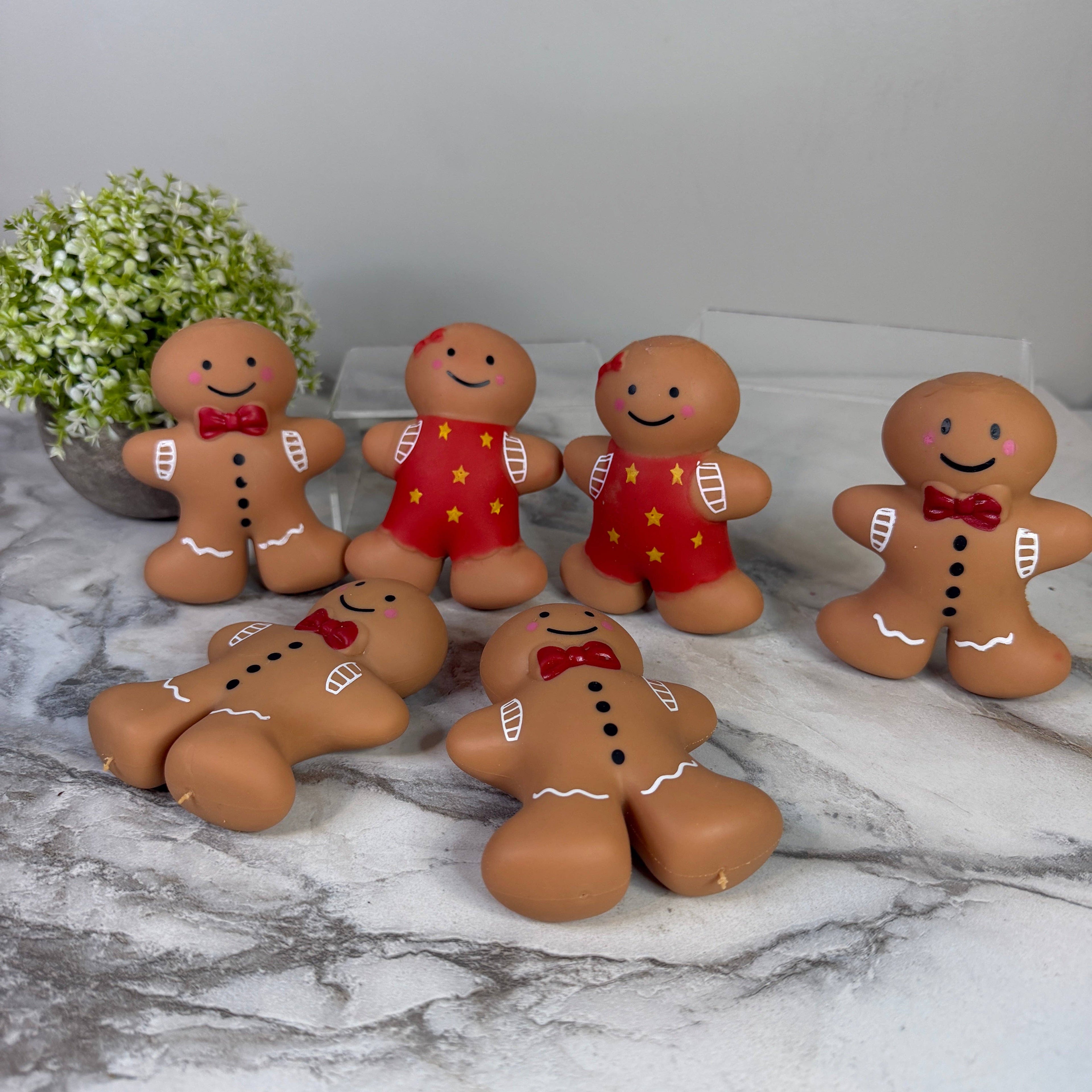 Squishy Toy - Christmas Gingerbread Man + Woman