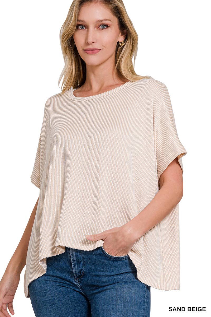 Corded Oversized Top